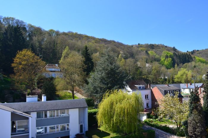 Namur, appartement 2 chambres, 3 terrasses + garage privatif